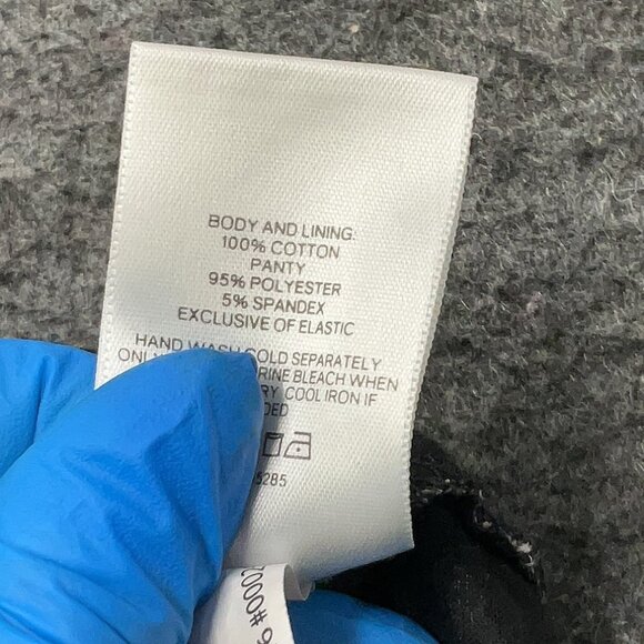 Express Floral Eyelet Puff Sleeve Tie Front Bodysuit - Picture 6 of 6